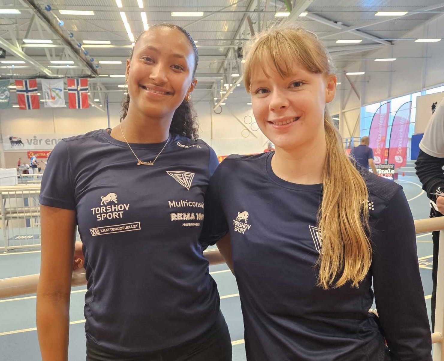 1.dag av UM innendørs i Sandnes - Bronse til Jamila på 60mhk.